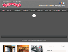 Tablet Screenshot of overheaddoornorthernohio.com
